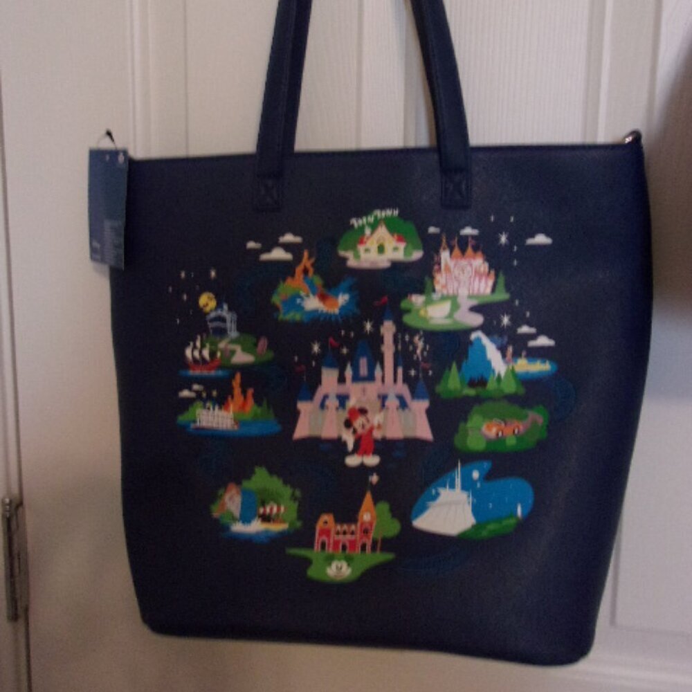 Loungefly Disneyland 65th Anniversary Tote BoxLunch Exclusive New